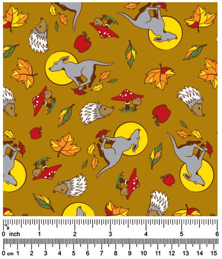 FA7176 Fall Nature Doggie Fabric