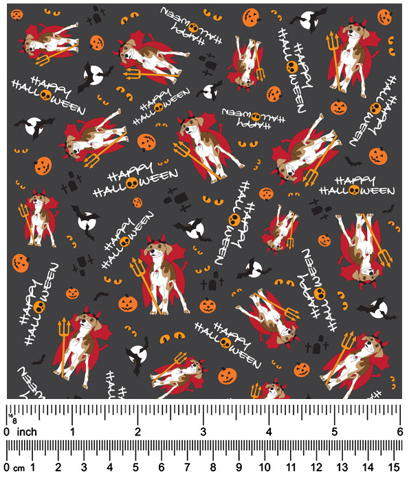 F7213 Spooky Doggy Fabric