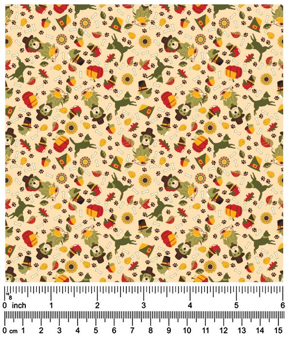 F7219 Pilgrim Hat Doggie Fabric