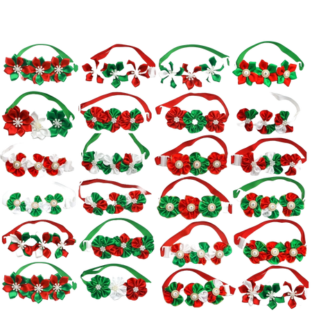 FC2 12 Mix Pack Christmas Flower Collars