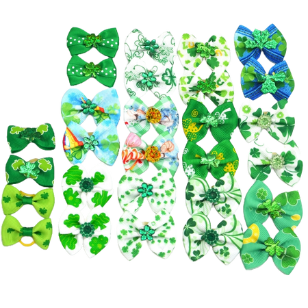 PKB8 24 Mix Pack St. Patrick's Day Bows