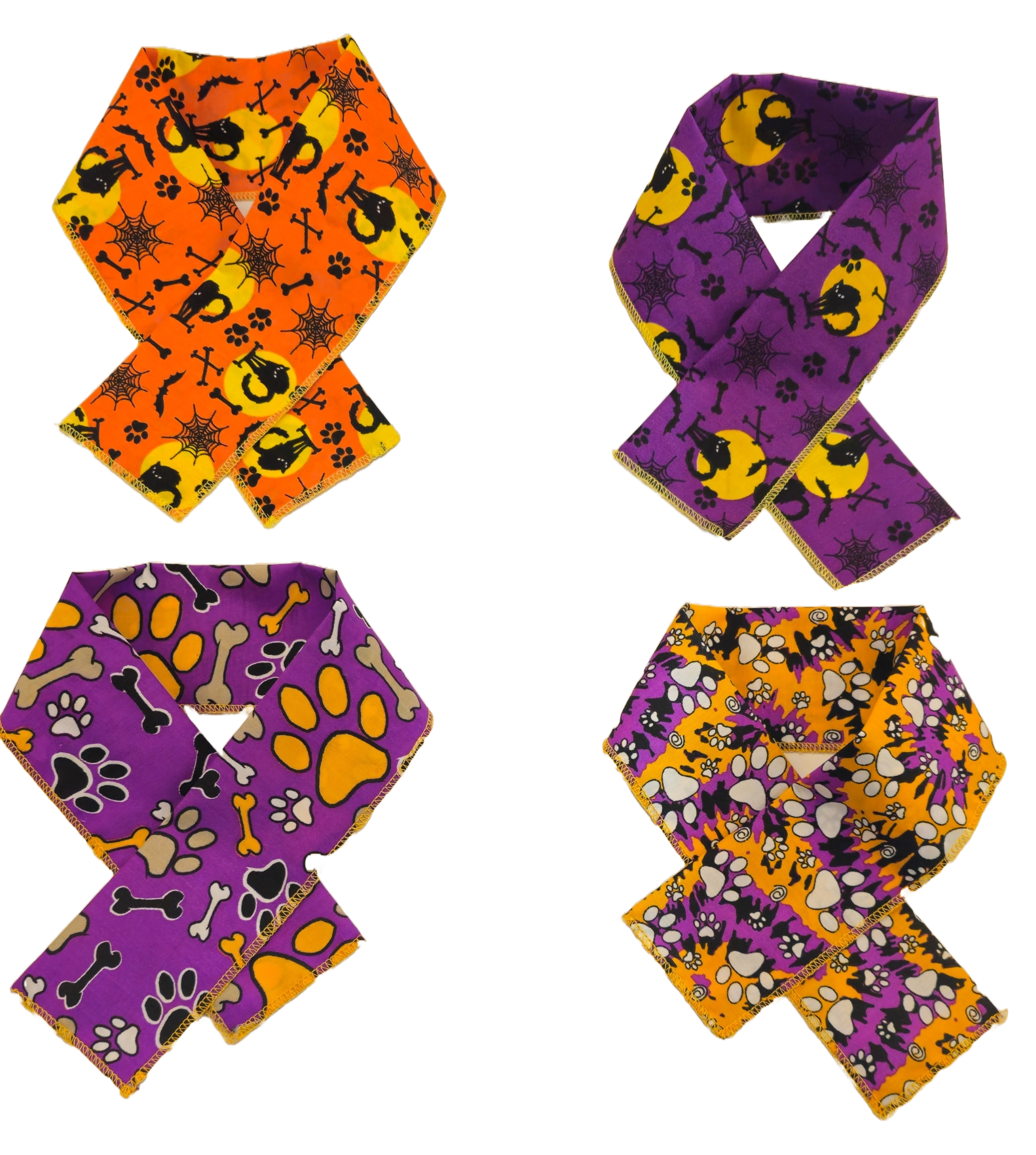 PKSCRF12 12 Assorted Halloween Scarf 