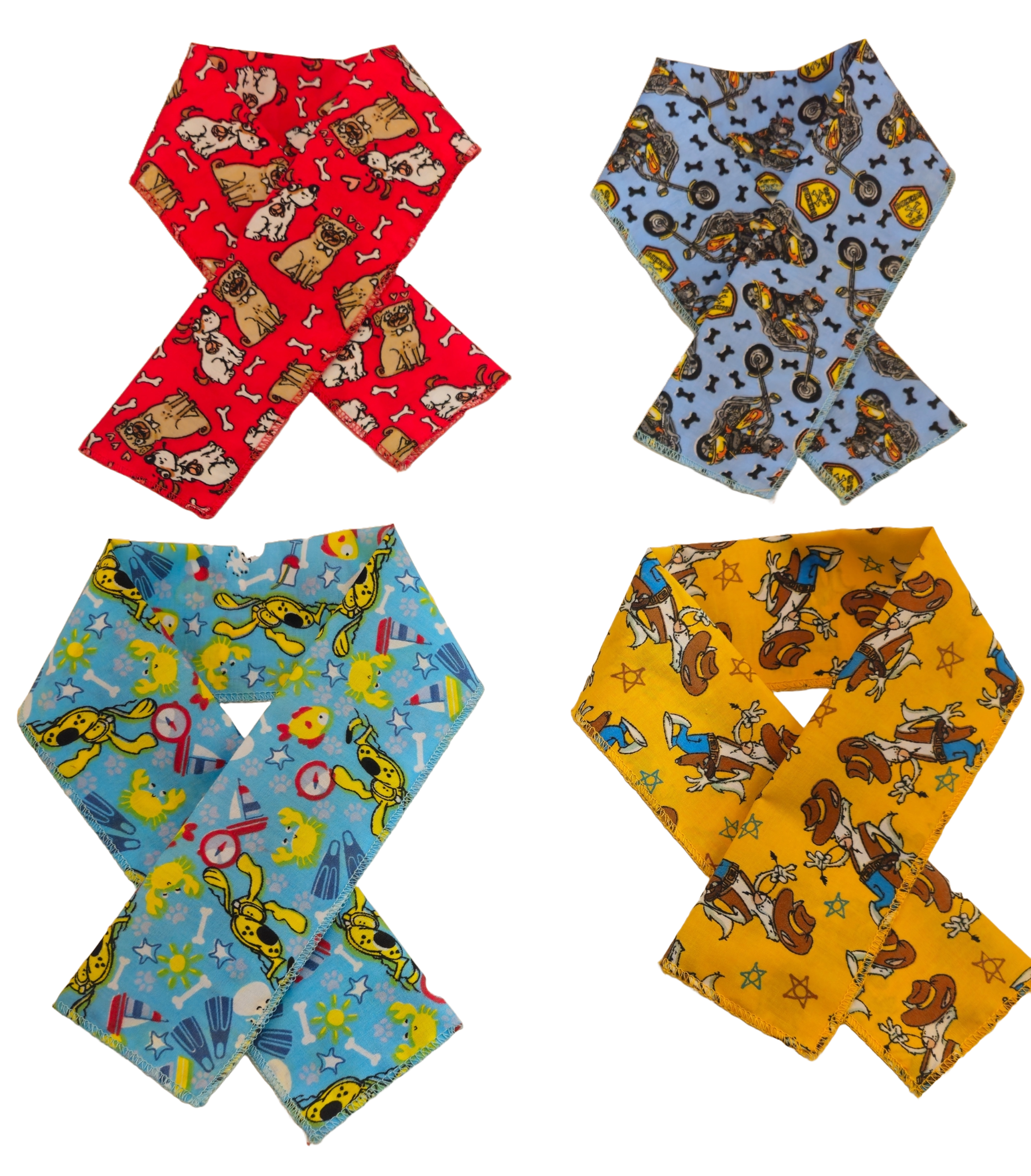 PKSCRF4 12 Assorted Doggie Scarf 