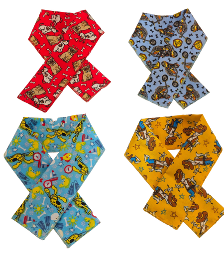 PKSCRF4 12 Assorted Doggie Scarf 