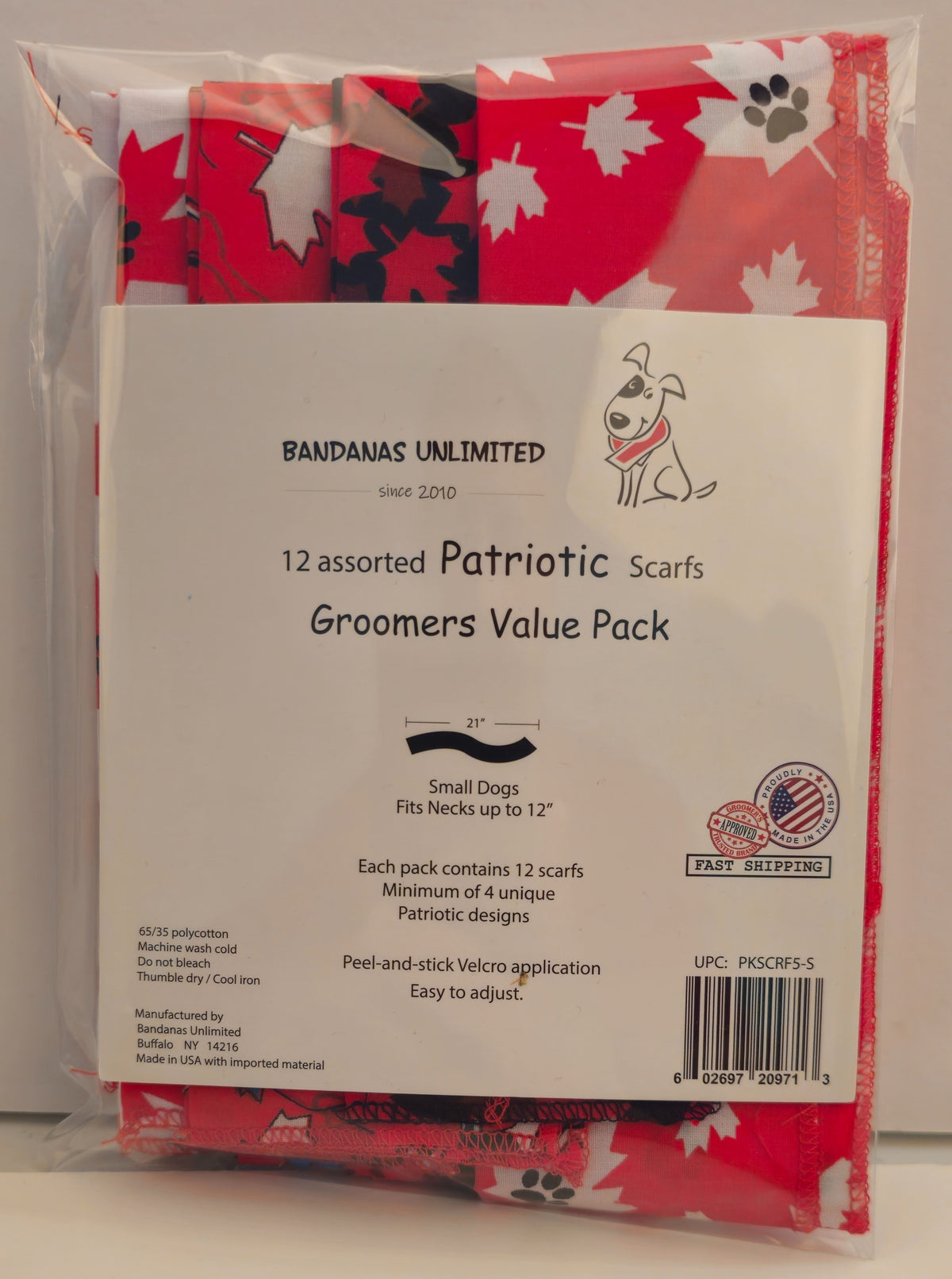 PKSCRF5 12 Assorted Canada Day Scarf 