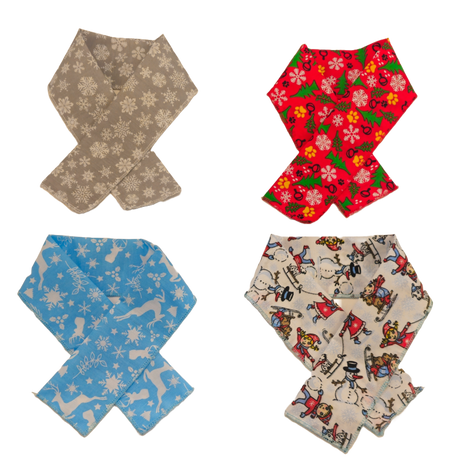 PKSCRF6 12 Assorted Christmas/Winter Scarf 