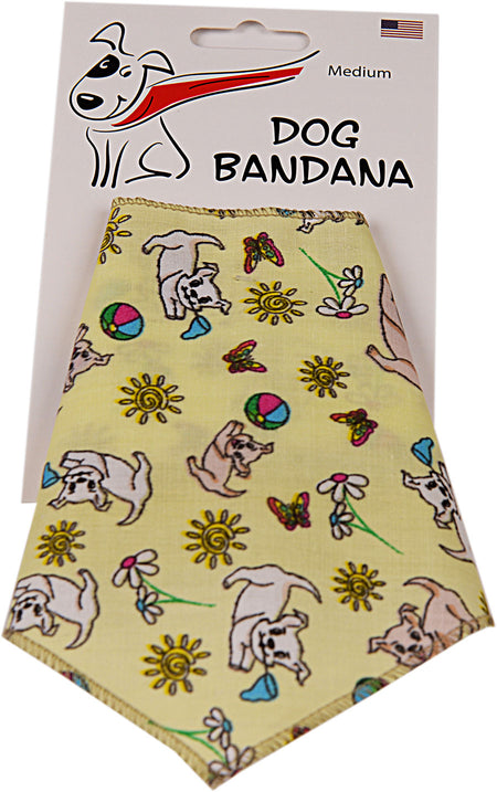 SA3169 Summer Playtime Doggie Bandana, Yellow