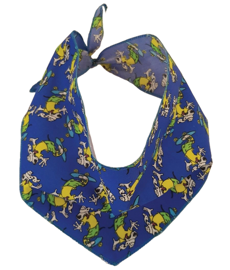 S3056 Skateboard Doggie Bandana, Blue