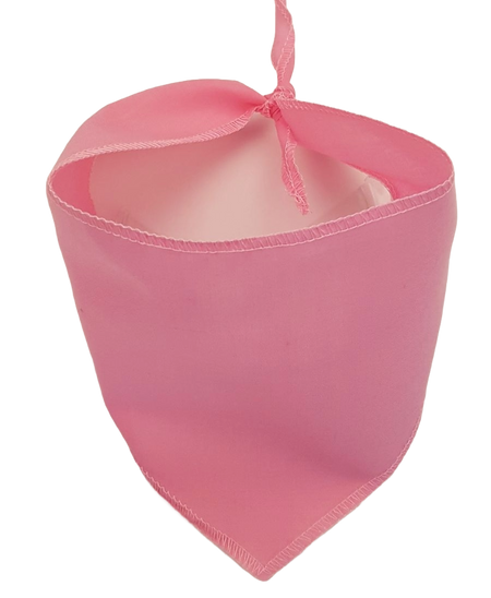 S3604 Black Logo Print, Light Pink Bandana