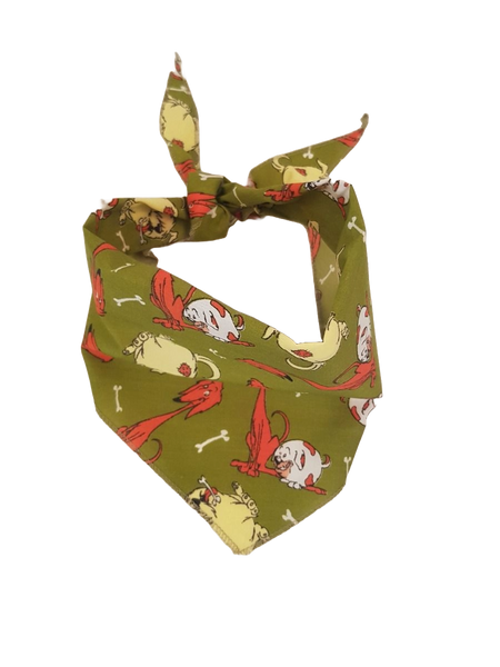 S3115 Dog Buddies Bandana, Green