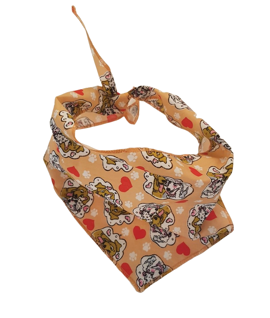SA3116 In Love Doggie Bandana