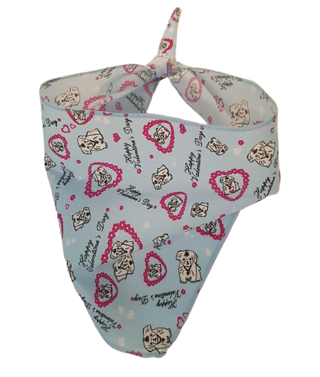 S3120 Valentine's Day Doggie Bandana, Blue