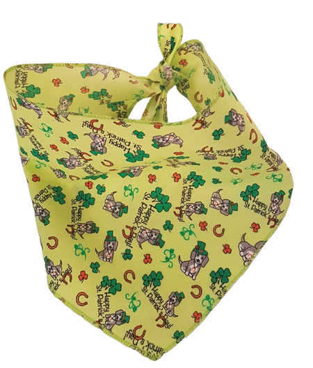SA3121 Happy St. Patrick's Day Doggie Bandana, Green