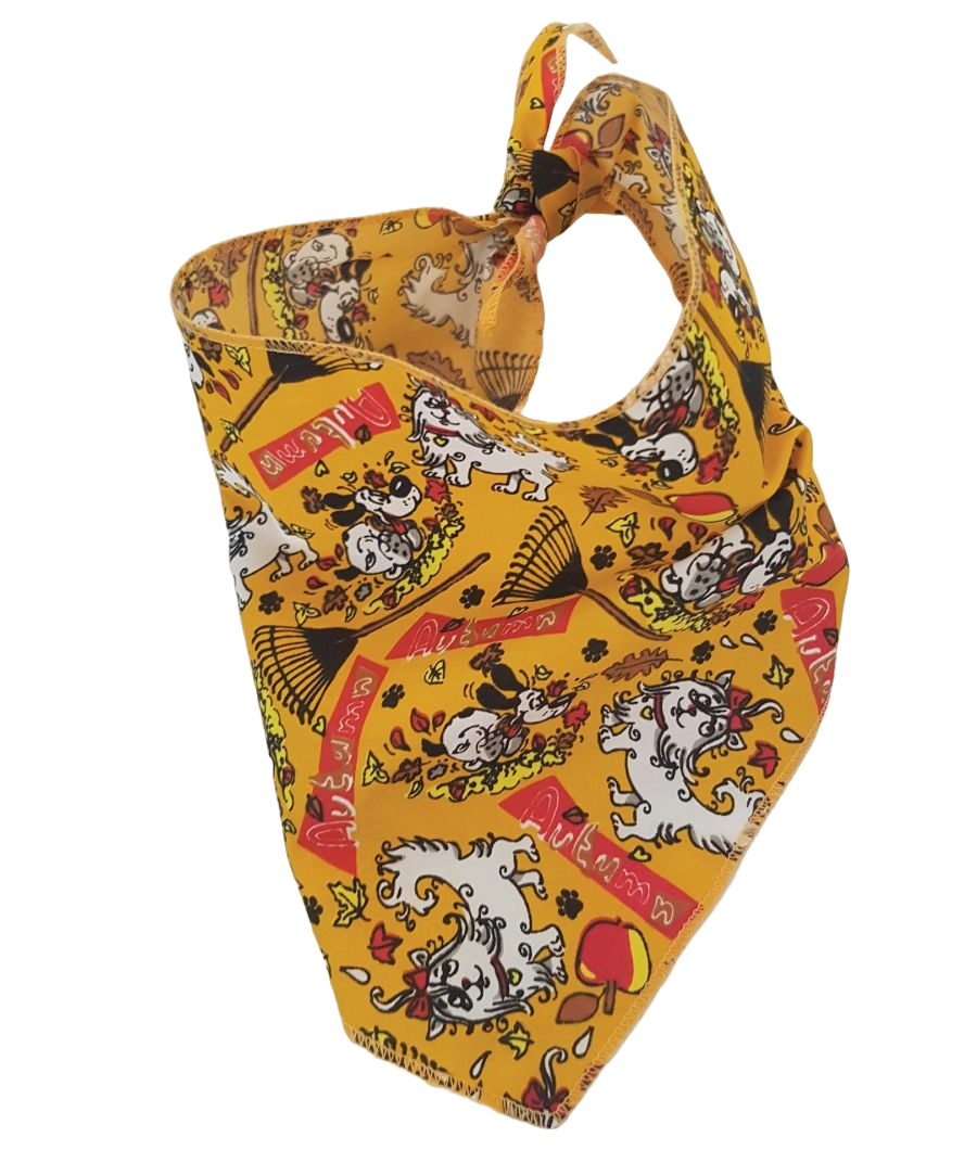 S3137 Autumn Doggie Bandana, Orange