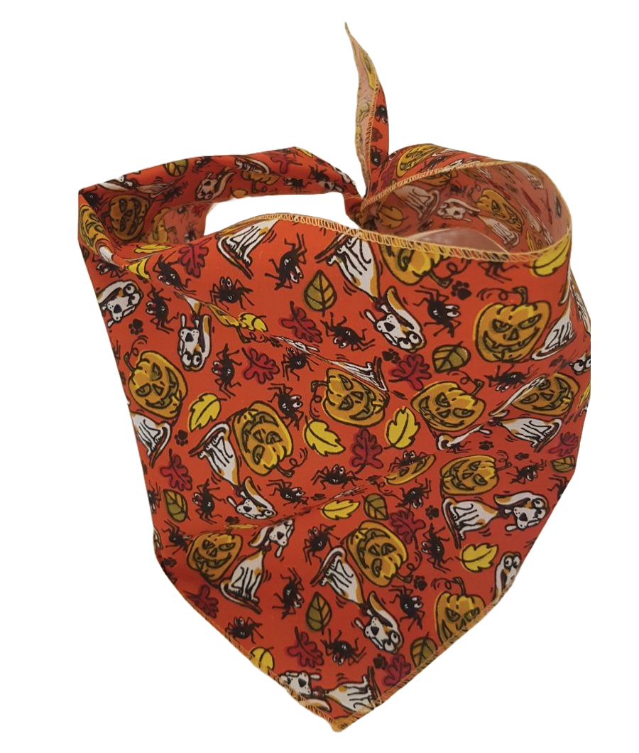 SA3141 Spooky Doggie Bandana, Brown