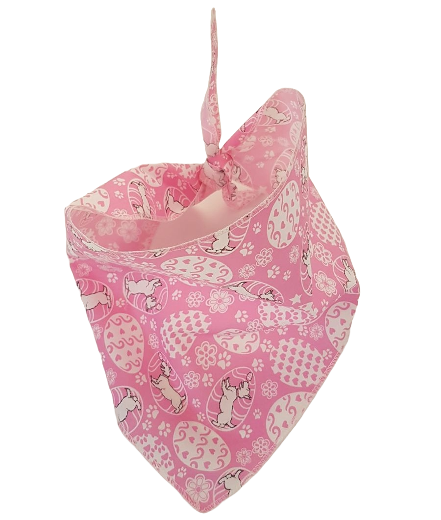 S3147 Easter Eggs Doggie Bandana, Pink