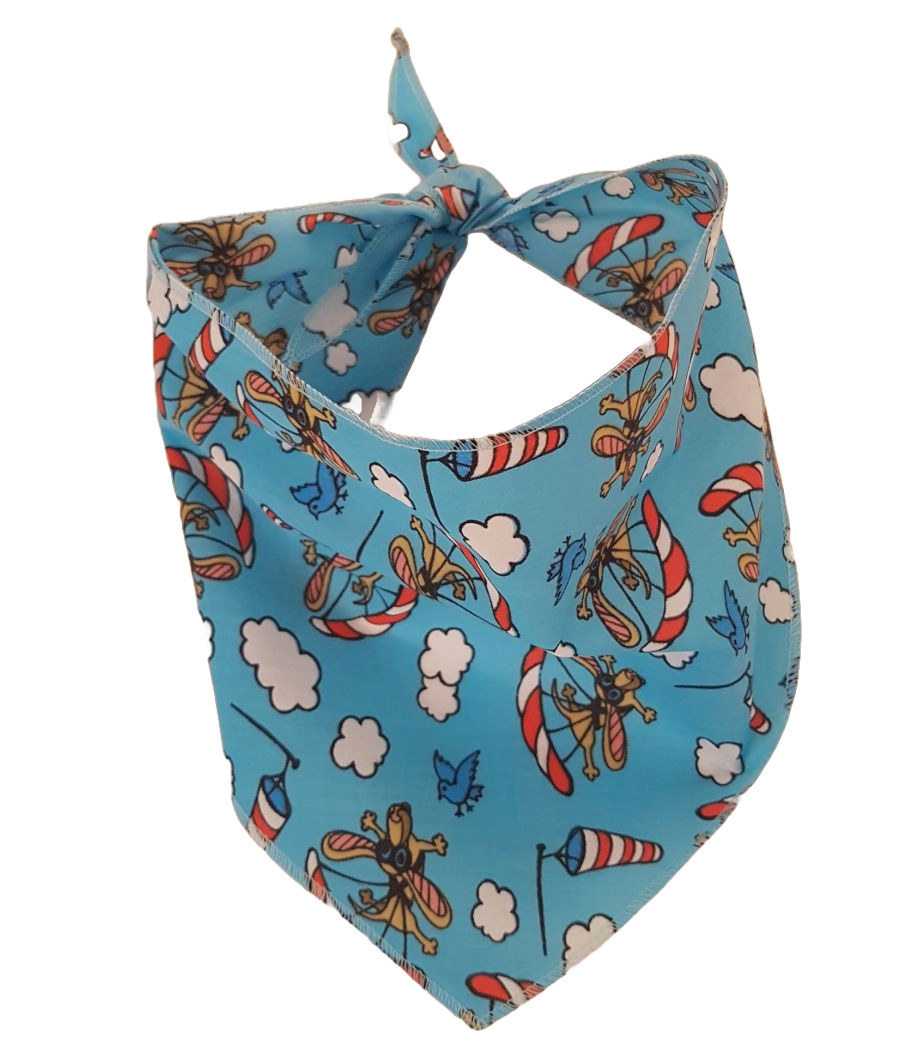 SA3155 Skydiving Parachute Doggie Bandana, Blue