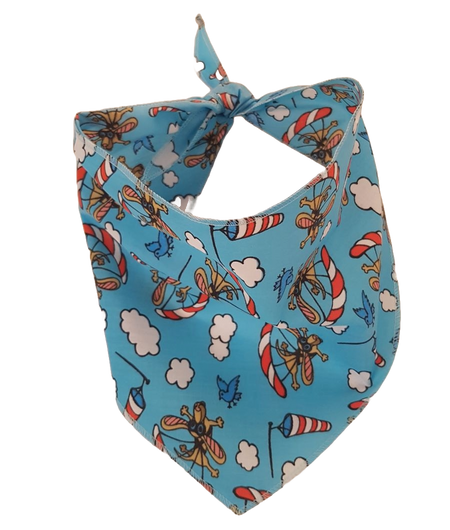 SA3155 Skydiving Parachute Doggie Bandana, Blue