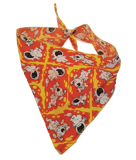S3166 Funny Doggie Meets Baby Bandana, Red