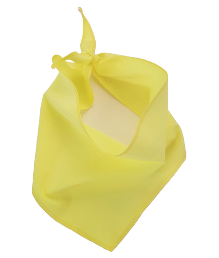 S3606 Black Logo Print, Neon Yellow Bandana