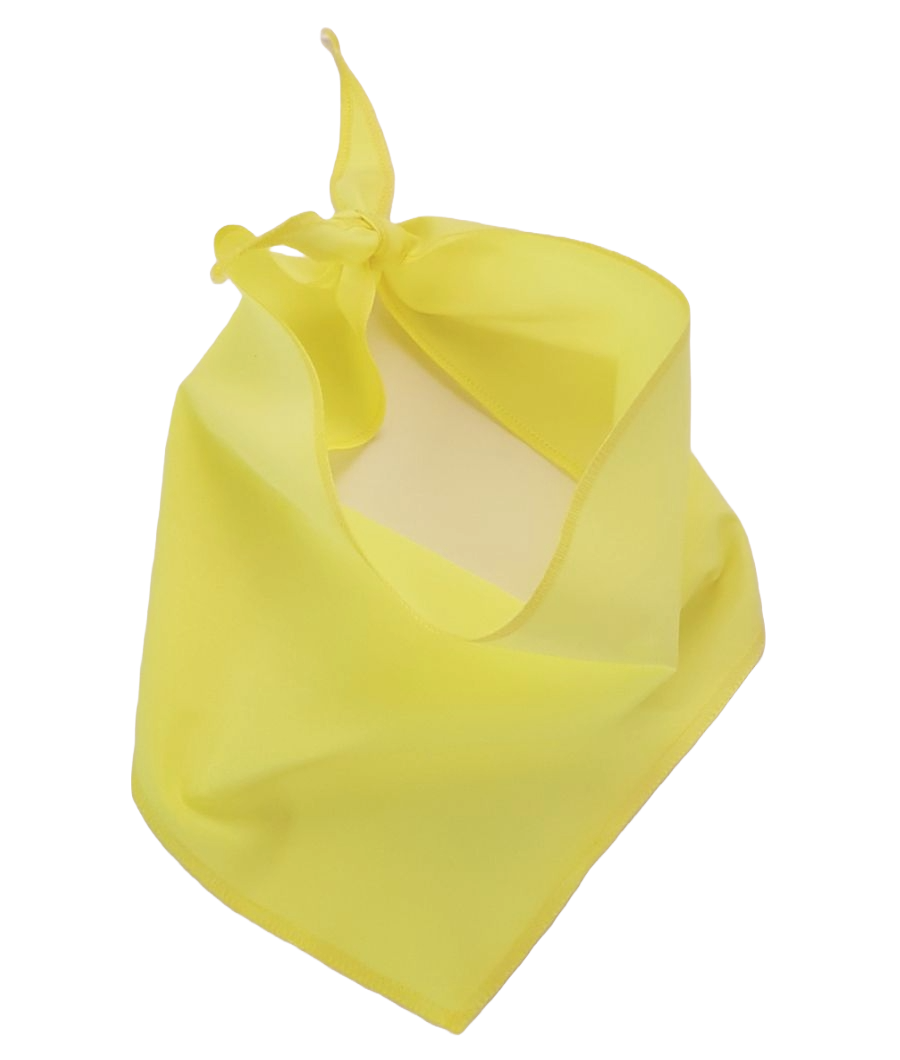 S3606 Black Logo Print, Neon Yellow Bandana