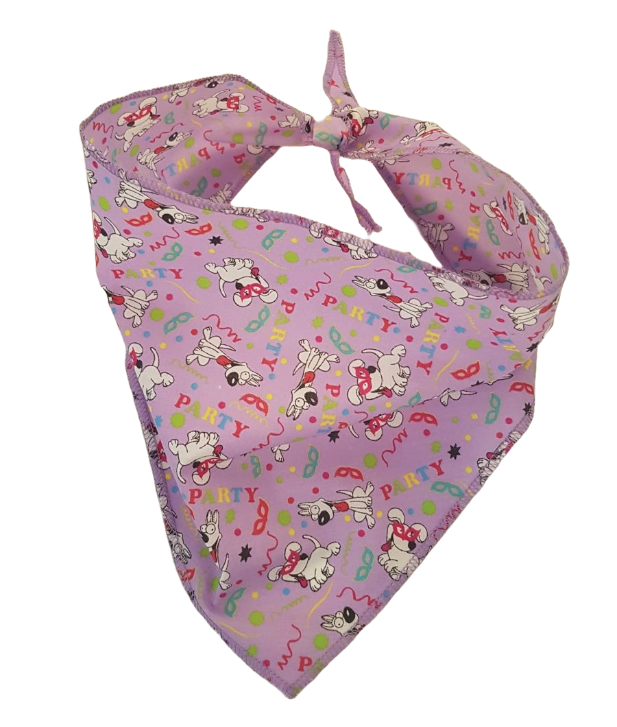 S3240 Party Doggie Bandana, Purple 