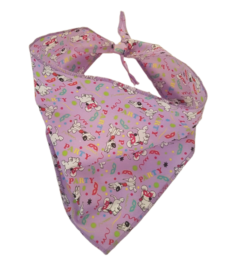 S3240 Party Doggie Bandana, Purple 