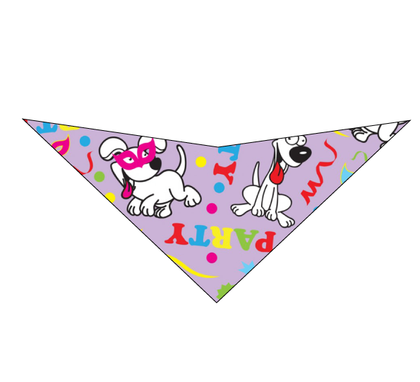S3240 Party Doggie Bandana, Purple