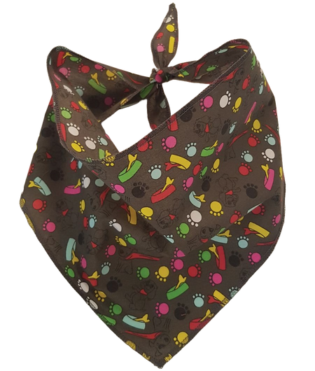S3250 Happy Dog, Paws & Bones Bandana