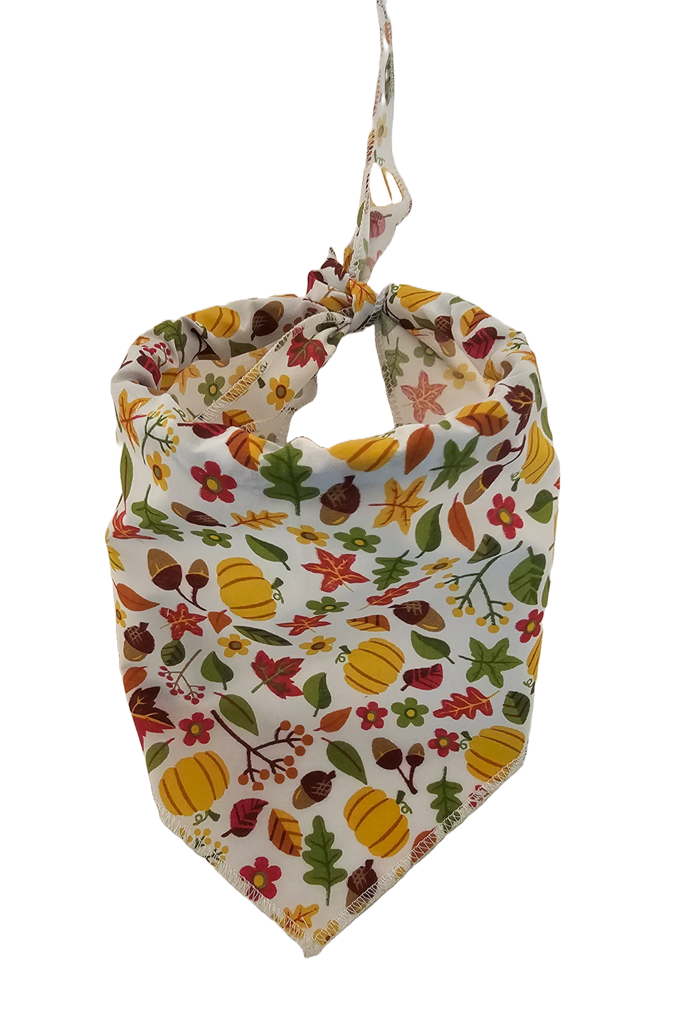 S3267 Autumn Bandana Leaves, Pumpkins