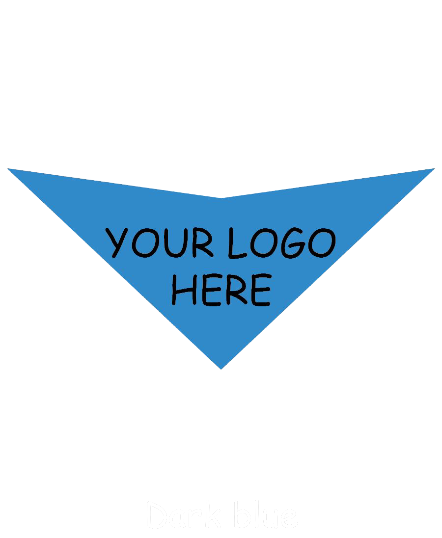 S3614 Black Logo Print, Carolina Blue Bandana