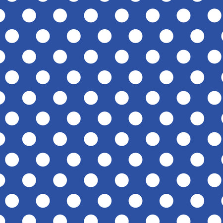 SQ3046 White Dots Doggie Bandana, Blue