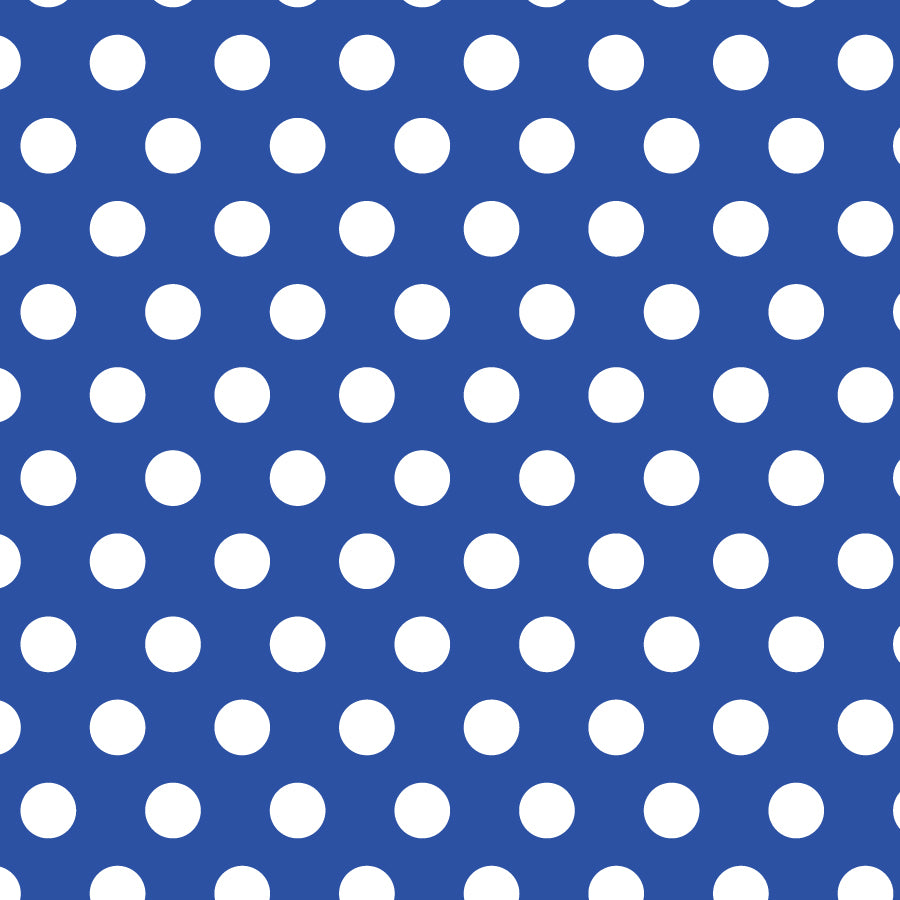 SQ3046 White Dots Doggie Bandana, Blue