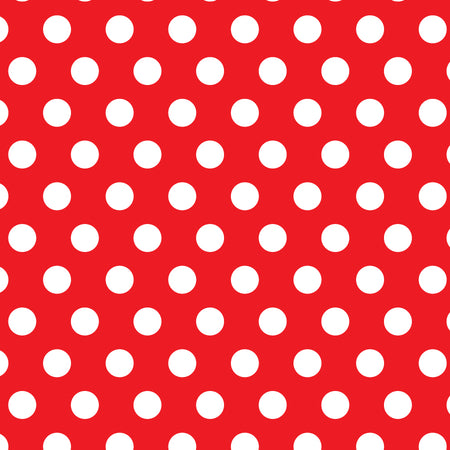 SQ3049 White Dots Doggie Bandana, Red