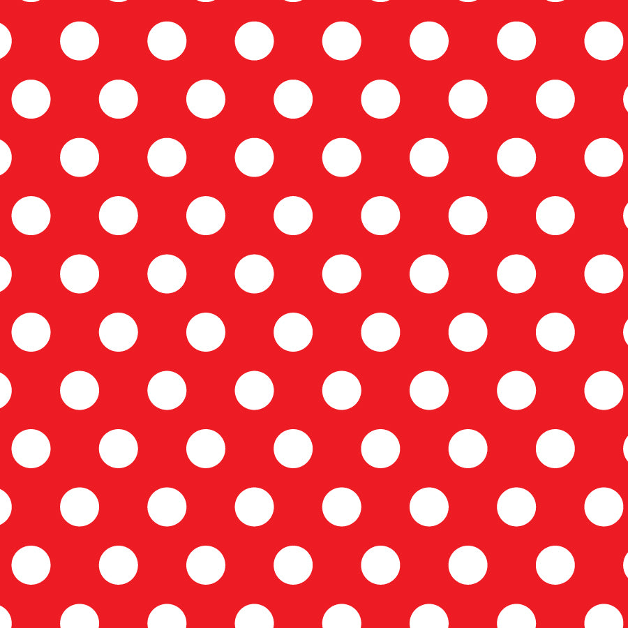 SQ3049 White Dots Doggie Bandana, Red