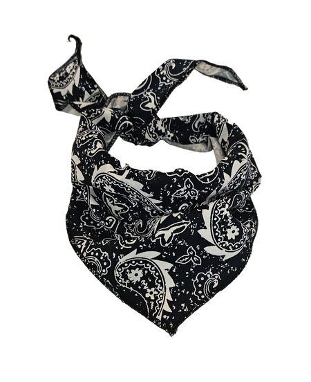 S3253 Rustic Navy Paisley Triangle Bandana 100% Premium Cotton