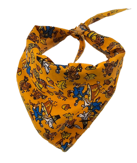 SA3135 Pilgrim Doggie Turkey Day Bandana, Orange