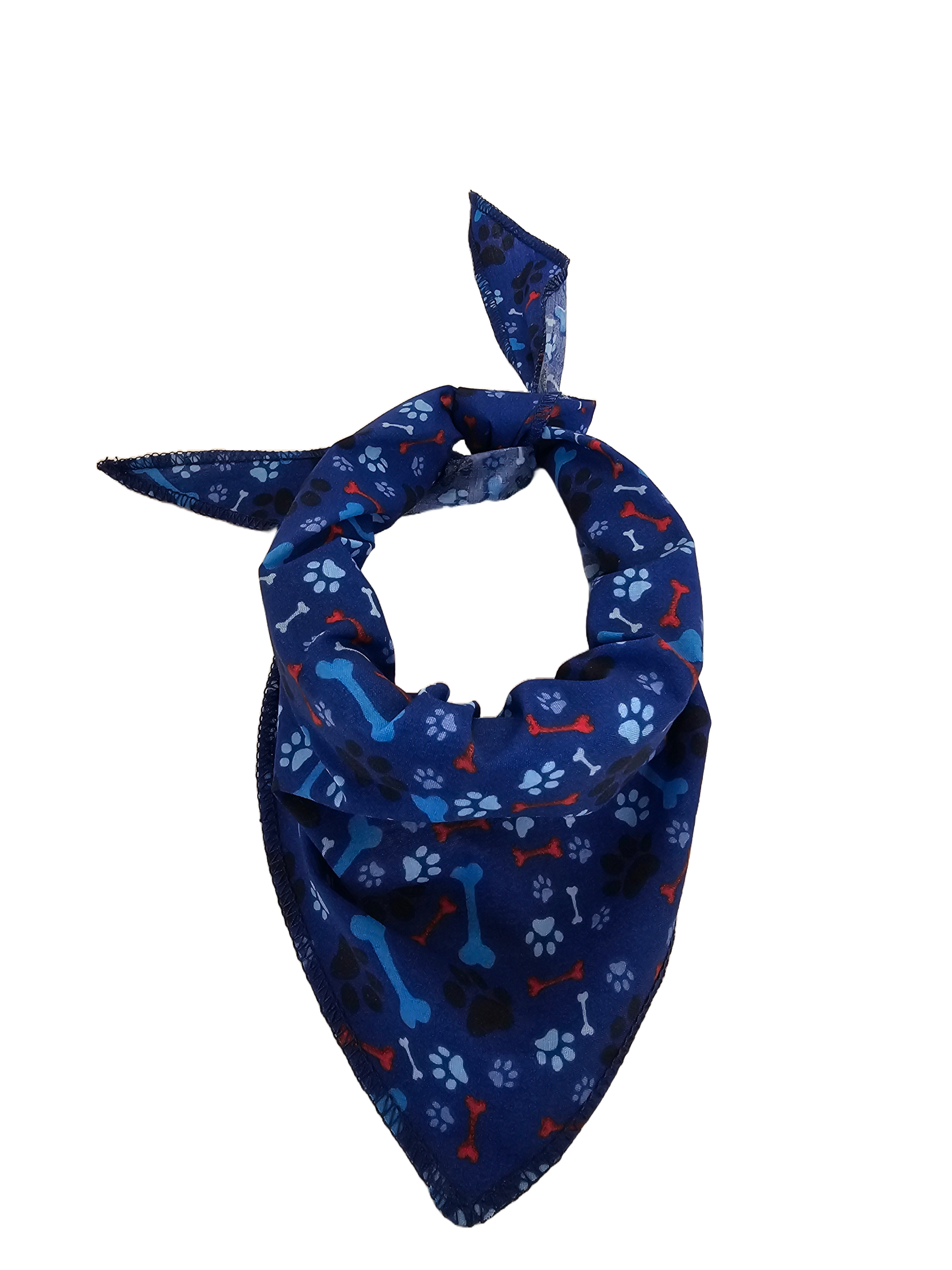 S3215 Paws & Bones Bandana, Blue