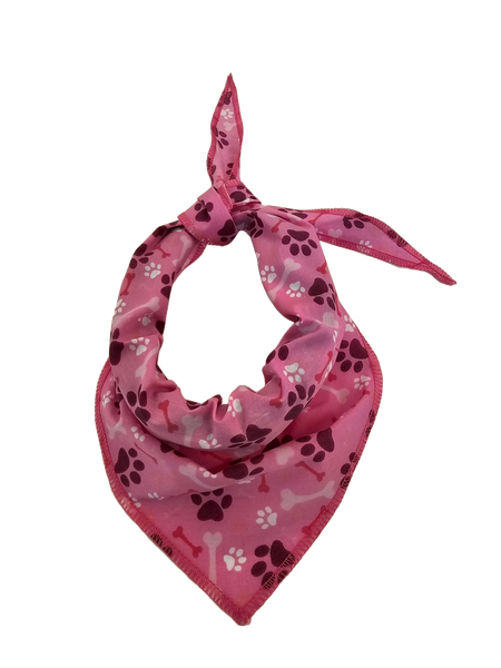 S3216 Paws & Bones Bandana, Pink