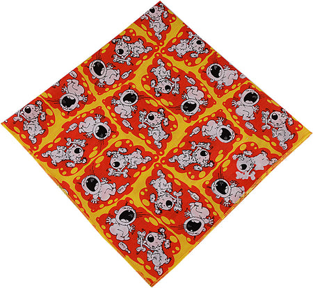 SQ3166 Funny Doggie Meets Baby Bandana, Red