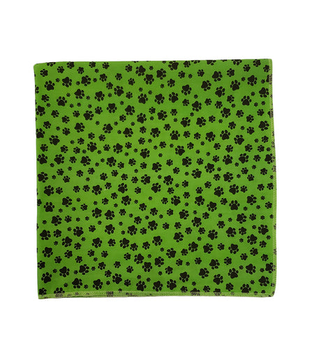 SQ3001 Fun Pawprints Square, Green