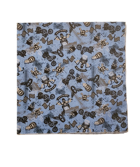 SQ3103  Dog Rider Bandana, Blue