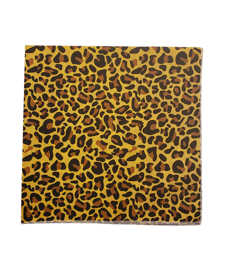 SQ3132 Leopard Print  Square Bandana