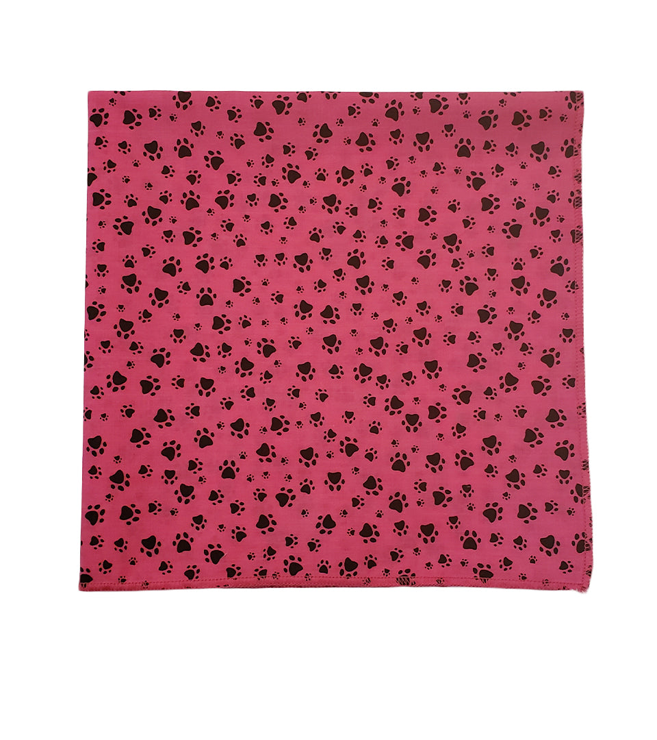 SQ3159 Tiny Pawprints Square, Pink