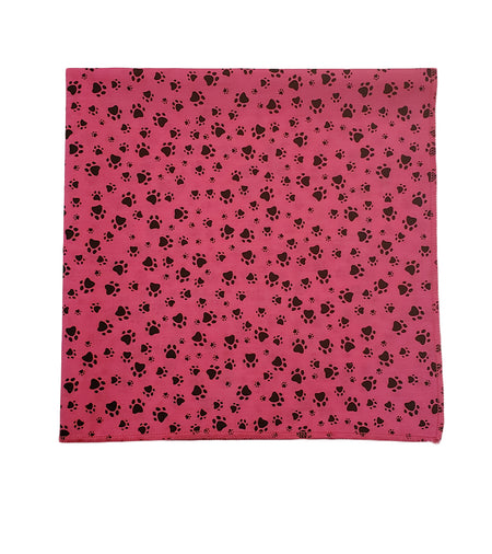 SQ3159 Tiny Pawprints Square, Pink