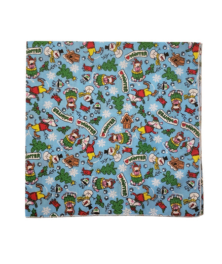 SQ3058 Winter Holiday Square Bandana