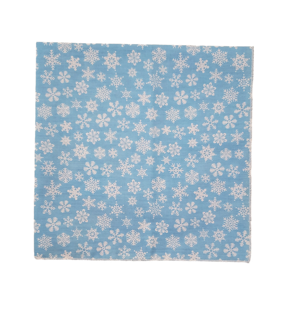 SQ3097 Snowflakes Square Bandana