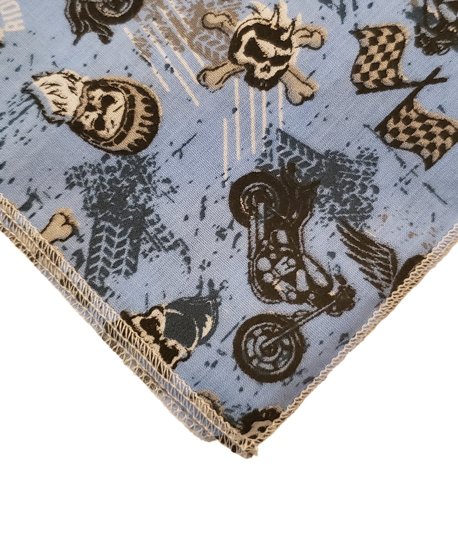 SQ3103  Dog Rider Bandana, Blue