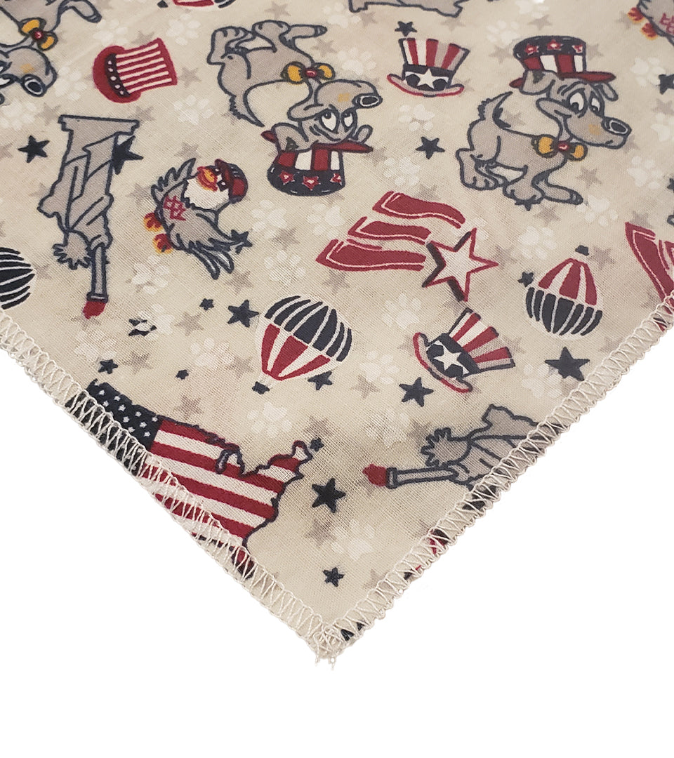 SQ3204 Statue Of Liberty Doggie Bandana, Grey
