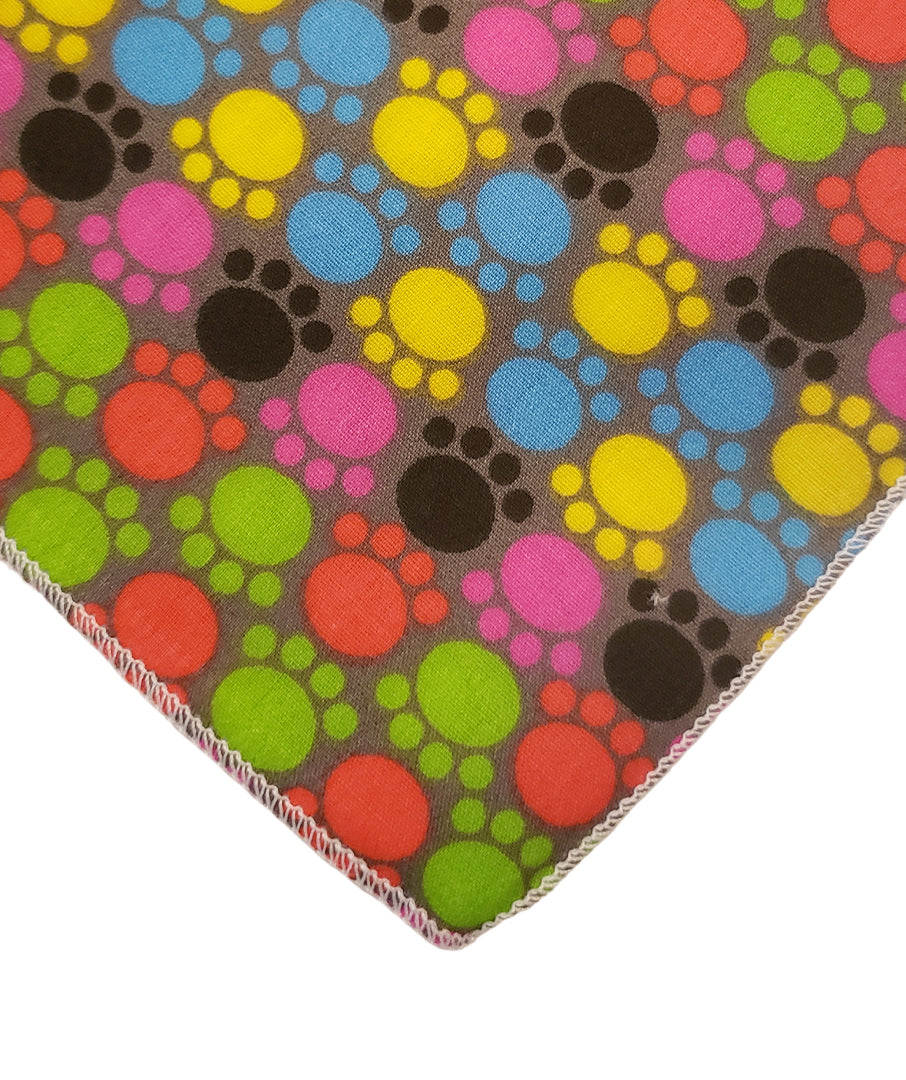 SQ3045 Colorful Paws Bandana